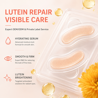 Patchs oculaires en silicone personnalisables à la lutéine, acide hyaluronique et collagène, anti-âge, hydratants, pour les cernes et les poches