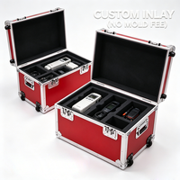 Valise de transport pour chariot de vol en aluminium dur à forte capacité de roulement OEM Valise de route pilote avec mousse à l'intérieur pour le transport d'équipement