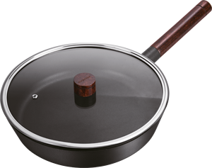 Ensemble de casseroles et poêles <span class=keywords><strong>en</strong></span> <span class=keywords><strong>aluminium</strong></span> antiadhésives, style bois ancien, faciles à nettoyer, pour usage domestique - Product Image 3