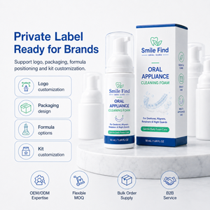 Espuma Limpiadora de Retenedores Personalizada de Smile Find Factory Supplier, Efecto Fuerte para Eliminar Manchas, Limpiador de Alineadores <span class=keywords><strong>Invisalign</strong></span>, Mousse - Product Image 6