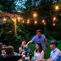 Guirlande Lumineuse LED Étanche de 30M, Culot E27, pour Camping, Noël, Mariage, Fête, Cour, ou Décoration Extérieure