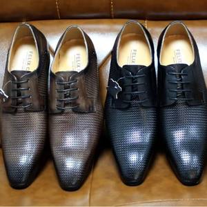 Nuevos Zapatos Formales Casuales de Negocios con Cordones y Punta Cuadrada de Cuero Genuino para Hombre, Transpirables, Antideslizantes y Ligeros, de Moda Otoñal - Product Image 3