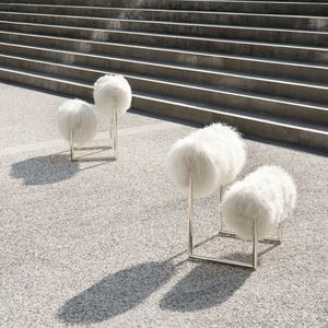 リビングルーム シングルソファ ミラノ ネット人気 ウール ステンレススチール ライトラグジュアリー 取り外し可能 チェア - Product Image 1