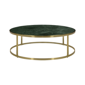 Mesa de centro de acero inoxidable, moderna, de lujo, con acabado dorado, redonda, para el hogar y hoteles. - Product Image 5