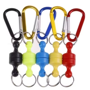 Bán Buôn Xách Tay Mạnh Mẽ Neodymium Từ Carabiner Biểu Tượng Tùy Chỉnh Chủ 5 Màu Sắc Bay Câu Cá Từ Keychain Phát Hành Nhanh Chóng - Product Image 1