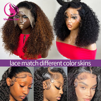 Perruque Courte Bob Frisée Kinky Pas Chère en Cheveux Humains, Perruques Lace Front en Cheveux Naturels pour Femmes Noires, Perruques Frontales HD en Cheveux Vietnamiens Bruts
