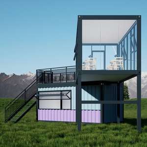 ชั้นบนและชั้นล่างของที่ตั้งแคมป์บ้านเคลื่อนที่เป็นตู้คอนเทนเนอร์สำเร็จรูปซึ่งสามารถปรับแต่งได้ - Product Image 5