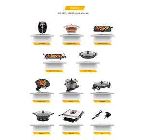 The Rock Meilleur <span class=keywords><strong>Wok</strong></span> à utiliser sur une cuisinière électrique Aluminium Blanc OEM HOT Pot Verre trempé Rond PF Ménage Stamping Lazy Noodle Pot - Product Image 5