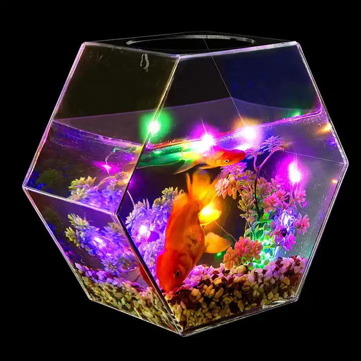 1 Gallon Wall-Hanging Fish Bowl Hexagon
