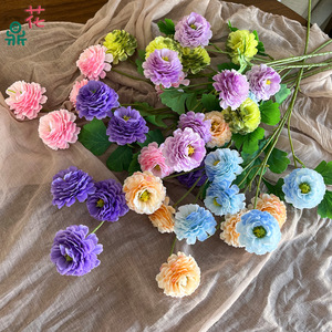 Fleurs artificielles en soie mélangée, faites à la main pour la décoration de mariage - Product Image 1