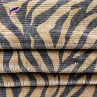 Coton 8 velours côtelé imprimé tigre tissu à la mode chaud coupe-vent résistant aux taches Anti-pilule pour Textiles de maison garçons filles chemises