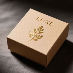 Custom Export Kraft <b>Candle</b> <b>Gift</b> Box Gold Stamping Logo Aromatherapy Perfume Cosmetic Packaging Box with Embossing - Product Image 1