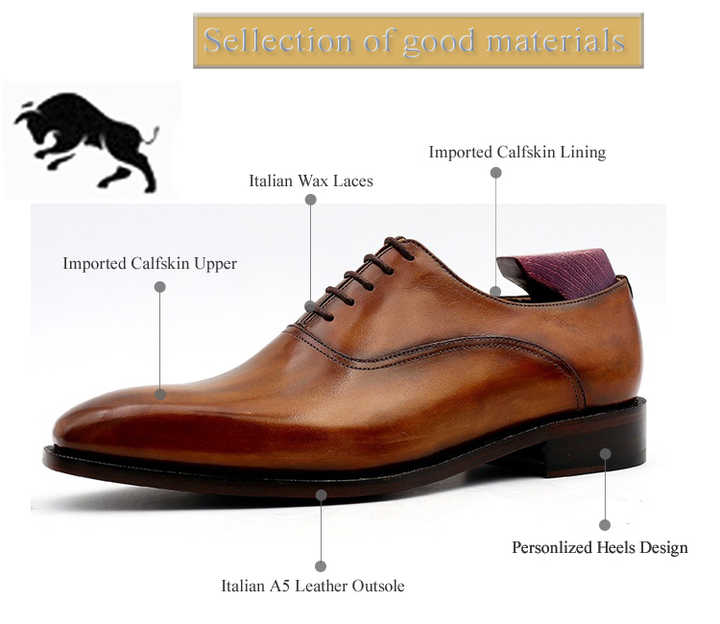 Seamless Goodyear Mens Black Oxford Dress Shoes main image 1