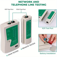 Kit d'outils de réseautage ensemble de dénudeur de fils Ethernet testeur de câbles LAN réparation RJ45 110 pince à sertir manuelle ordinateur de Communication