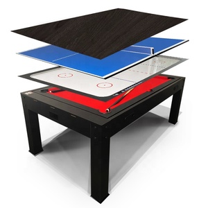 SZX Vente Flash : <span class=keywords><strong>Table</strong></span> de Jeux Intérieure 4-en-1 – <span class=keywords><strong>Billard</strong></span>, Hockey sur Air, Tennis de <span class=keywords><strong>Table</strong></span>/Ping-pong et <span class=keywords><strong>Table</strong></span> <span class=keywords><strong>à</strong></span> <span class=keywords><strong>Manger</strong></span> - Product Image 1