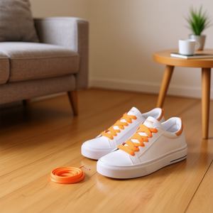 Lacets plats Ilan 140 cm couleur rose pour baskets - Product Image 2