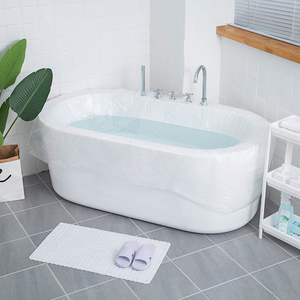 Fournitures hôtelières : Doublures jetables épaissies pour baignoires et bacs <span class=keywords><strong>à</strong></span> pieds, pour bains <span class=keywords><strong>de</strong></span> pieds, bacs en <span class=keywords><strong>bois</strong></span> et SPA <span class=keywords><strong>de</strong></span> voyage - Product Image 5