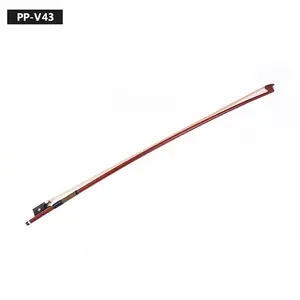 Wholesale Cheap Price Violin Accessories Fiber Violin Bow in Red with Ebony Wood