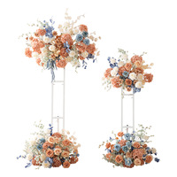 Sphère florale artificielle de luxe en soie, grande rose de 60 cm, centre de table de mariage, haute densité, haute qualité, durable, livraison rapide