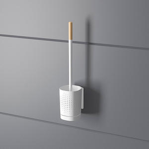 WIREKING – ensemble de brosses de toilette murales, tête de <span class=keywords><strong>brosse</strong></span> en caoutchouc souple, suspension murale, longue poignée, <span class=keywords><strong>brosse</strong></span> de nettoyage des toilettes - Product Image 3