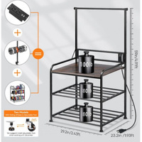 Rak penyimpan filamen pencetak 3D otomatis Industrial braket PLA bergulir dengan penahan gulungan
