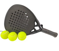 Raquettes de paddle-tennis de premier rang, surface en fibre de carbone 12k avec mousse à mémoire de forme EVA, légères, raquette de paddle-ball
