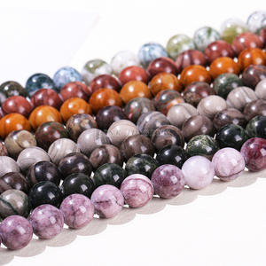 厂家直销供应木纹石珠，Diy饰品配件，串线，彩线，半成品 - Product Image 3