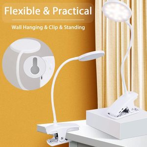 Hot Sale Table Lamp USB Recharged <b>Touch</b> Control Reading Bedroom <b>Bedside</b> Study Work Led Desk Lamp - Product Image 3