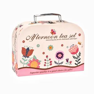 Simulato pomeriggio Set da tè in miniatura torta di cibo da Dessert portatile scatola regalo in anticipo educativo Playhouse serie giocattolo per i bambini - Product Image 1