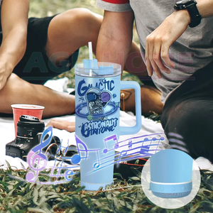 Rts 15 cái/CTN 40oz Matte màu thăng hoa Tumbler loa không dây 40oz du lịch Mug với xử lý - Product Image 4