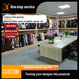 <span class=keywords><strong>Asl</strong></span> Nhà Máy Golf Biểu Tượng Tùy Chỉnh Thêu Golf Túi PU Da Pouch 6 Cách Golf Đứng Túi Với Đầy Đủ 14 Ngăn - Product Image 5