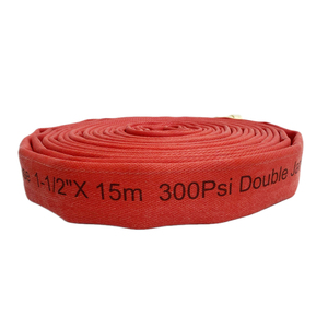 Manguera Contra Incendios de 30 m, 1.5 Pulgadas, 17 Bares, Revestimiento de PU Rojo, Material EPDM con Certificación UL, Doble Cubierta, con Acoplamiento Americano - Product Image 2