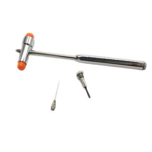 Martillo de percusión médico de acero inoxidable tipo T de doble cabeza, herramienta de diagnóstico de reflejos para examen neurológico - Product Image 1