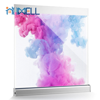 Pantalla de película LED transparente flexible P5 para pantallas Publicidad Video Walls Señalización digital Uso de medios versátiles