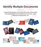 Allié fiable des institutions financières: lecteur de passeport pour la vérification sécurisée des clients lecteur de passeport scanner mrz ocr.