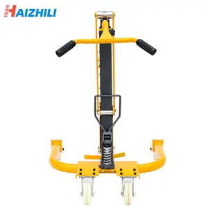 HaiZhiLi drum handling equipment mobile oil drum handler manual drum carrier lifter truck with clamp