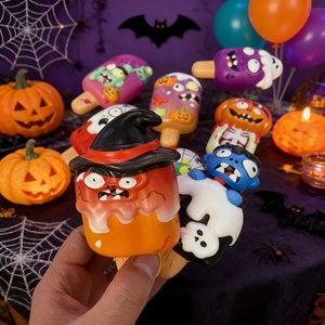 Jouet anti-stress en mousse PU à rebond lent, best-seller transfrontalier, en forme de crème glacée d'Halloween, pour la coordination œil-main des enfants - Product Image 4