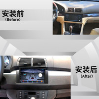 Autoradio multimédia android, 2 din, Carplay, GPS, lecteur DVD, pour voiture BMW série 5, E39, X5, E53
