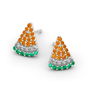 Orecchini a Forma di Anguria per Donne, Gioielli per Orecchie alla Moda con Frutta - Product Image 6