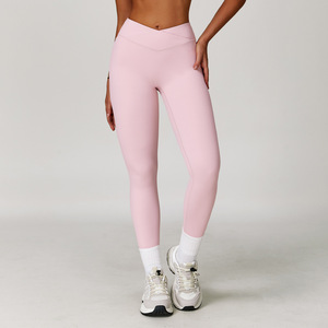 Pantalones de Yoga de Cintura Alta para Mujer, con Logotipo Personalizado, Sensación de Segunda Piel, para Correr, Fitness, Deportes, Casuales, Largos - Product Image 4