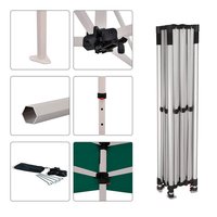 Tente promotionnelle pour salon professionnel 10x20 pieds, portable, imperméable, durable, pliable, gazebo pop-up, auvent publicitaire