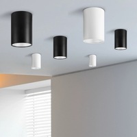 Plafonnier LED cylindrique E27 avec construction en aluminium, température de couleur 2700-6500K, garantie 3 ans, Ra95, IP20, 120V-277V