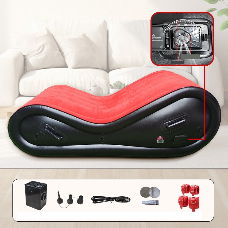 Sofa with built-in electric pump