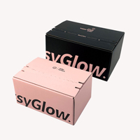 Boîtes en carton ondulé personnalisées avec logo pour le commerce électronique, emballage d'expédition en carton recyclé avec bande de fermeture éclair