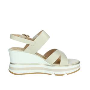 Sandalias de Plataforma con Cuña para Mujer, Modelo K-11021, Color Beige, Estilo Veraniego - Product Image 4