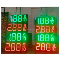 Doppelseitiges Kraftstoff preis schild und Tankstelle Großer 7-Segment-Bildschirm für den Außenbereich