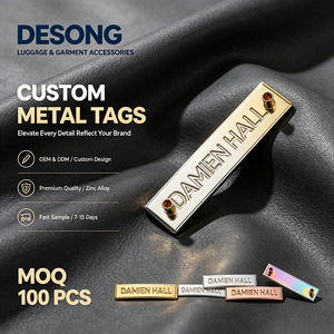 Emblema Metálico de Aleación de Zinc en Relieve para Trajes de Baño y Ropa Deportiva, Personalizado y al por Mayor para Accesorios de Prendas de Vestir - Product Image 1