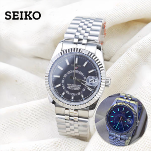 Nouvelle Montre Mécanique de Sport de Luxe avec Lunette à Motif Dents de Chien, Mouvement NH35, Fond en Acier Inoxydable, Style Affaires, Tendance et Résistante à l'Eau - Product Image 1