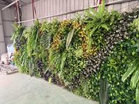 Mur végétal artificiel haut de gamme, Décoration murale de fond vert, Balcon intérieur, Tête de porte 3D, Faux gazon biomimétique