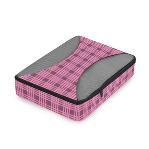Juego de 4 Cubos de Compresión con Estampado Hawaiano de Palaka Rosa, Juego de Organizadores de Equipaje Portátiles con Logotipo Personalizado - Product Image 5